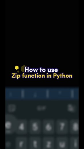 || 🤯 How to use Zip function in Python just 35sec 🔥|| #python #new #shorts #viral #2025