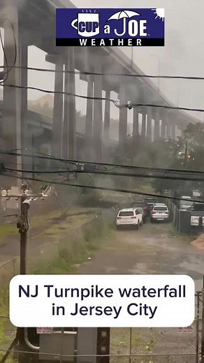 200K views · 268 reactions | The NJ Turnpike is a waterfall in Jersey City with this line of rain HEAVY rain is falling in the shore counties. Expect pockets of flooding through 830PM. #NJWX #JerseyCity  Matt R. | Joe Martucci: Meteorologist | Facebook