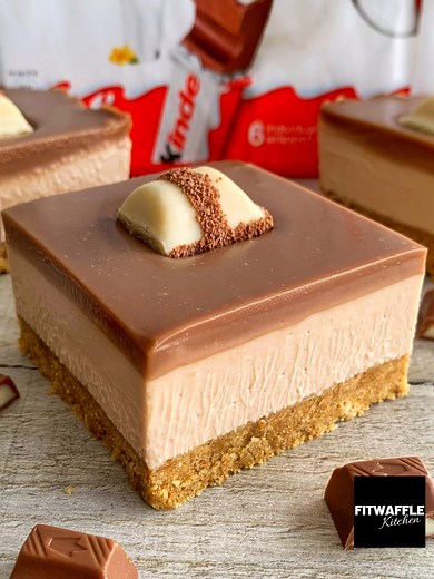 10M views · 143K reactions | No-Bake Kinder Cheesecake Bars  These...