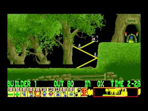 Lemmings [PC] - Level 22: A Beast of a level
