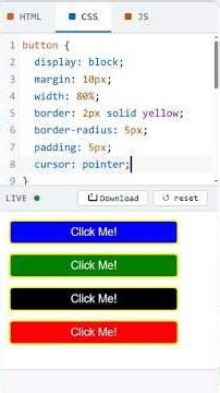 How to change Buttons Background color using CSS #csstutorial #csstutorial #htmlcoding #coding