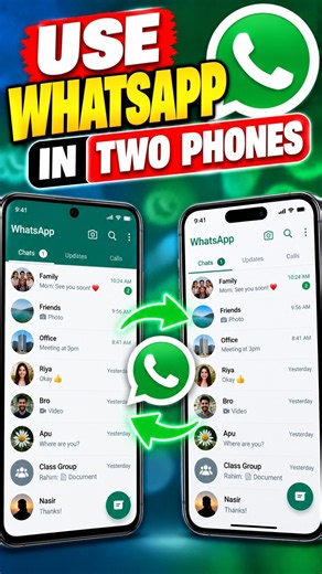 how to use whatsapp in two phones #whatsapp #tips #tech