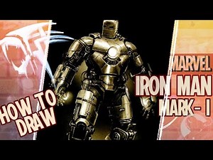 How to Draw IRON MAN [ Mark-1 ] | Easy Step by Step Tutorial | #ironman #avengers #mcu #marvel