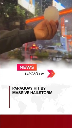 Paraguay Hit by Massive Hailstorm! #hailstorm #shorts #youtubeshorts #shortsfeed