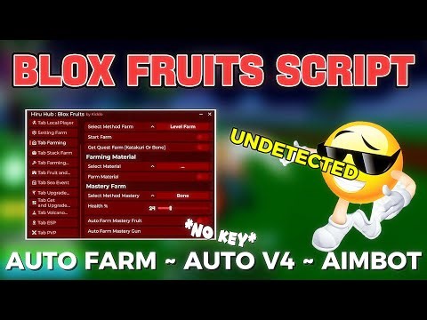 🎈New Update Hiru Hub Blox Fruits Script - Auto Fishing, Auto Farm Lvl, Auto V4, Aimbot & More!