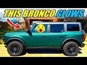 Satin Chrome Silk Green Ford Bronco FULL Wrap Transformation 🔥 VinylFrog