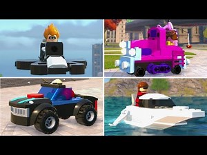 LEGO The Incredibles - All Micro Vehicles Unlocked (Gameplay Showcase)