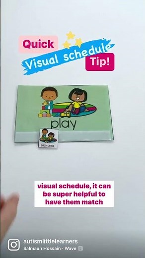 Autism Visual Schedule Tip!