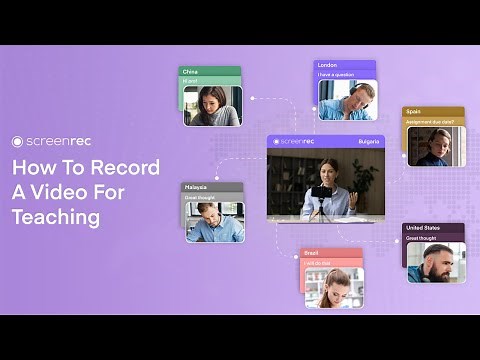 👩‍🏫 How To Record A Simple Video For Teaching | for beginners