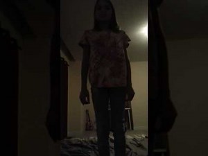 Gymnastics tricks on bed