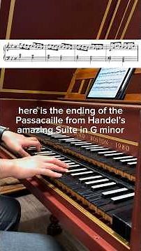 Handel’s Passacaille from his Suite in Gm, recital details in description!! #harpsichord #handel