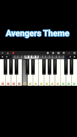 Avengers Theme in Mobile Piano #marvelstudios #avengers #mobilepiano #viral #explore #doomsday