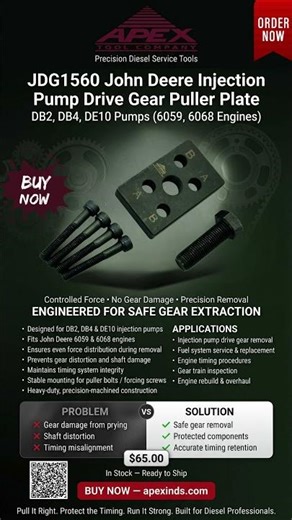 Why You Need the JDG1560 for John Deere DB2 & DB4 Pumps