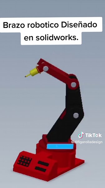 Diseño de brazo robotico en solidworks #solidworksdesigner #solidworks2018 #solidworks2020 #industrialdesign #hobby #impresion3d #mechanicalengineering #solidworkseasydesign