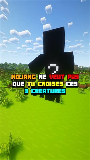 MOJANG ne VEUT PAS que TU CROISES ces 3 CRÉATURES sur MINECRAFT #minecraft #shorts