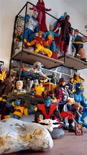 🧬❌X-Men Marvel Legends Display Wolverine Magneto Phoenix Nightcrawler Cable Rogue Storm Jean Beast!🤯