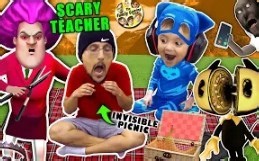 搬运YouTube（FGTeeV）恐怖教师游戏 & 隐形野餐!FGTEEV完成弯曲和墨水机第5章