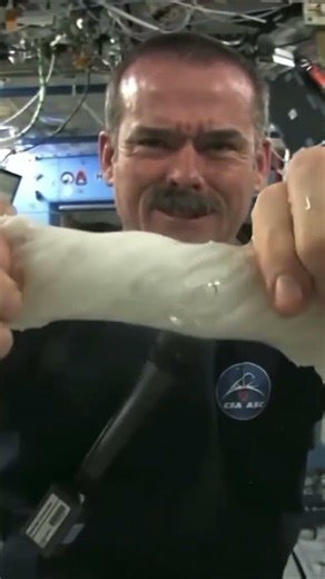 What Happens When You Wring a Wet Towel in Space?