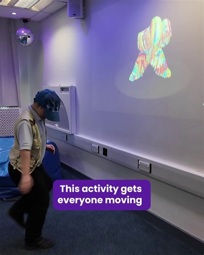 HelpKidzLearn on Instagram: "These are the moments we love 💛 Dance is brand new in Sensory Space. It’s an on - off activity where learners can start the music and movement, stop it, and start again - so they can feel in control. It supports cause + effect, builds confidence with activation, and encourages purposeful interaction… all while having a brilliant time. Works with switch, eye gaze, touch, and mouse. Find out more about our new activities in Sensory Space! See our bio link (https://ccu