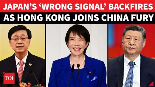 Hong Kong Backs Beijing, Freezes Japan Ties As Taiwan Remarks Ignite Major Diplomatic Crisis