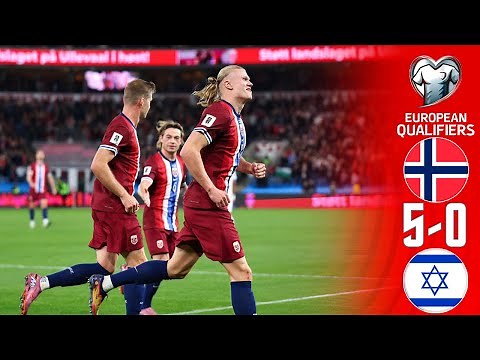 Norway vs Israel 5-0 Highlights Goals | 2026 World Cup European Qualifiers | Erling Haaland HATTRICK