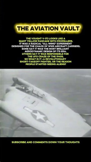 The Vought V-173: The Plane That Started the UFO Myth