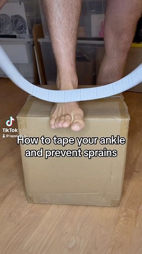 How to tape your ankle and prevent sprains. 🦶 Follow to see more effort to deliver tutorials. ________ #kinesiotape #anklebreaker #fyp #physio #physiotherapy #physiotherapist #rehab #recovery #basketball #volleyball | Tape Lab