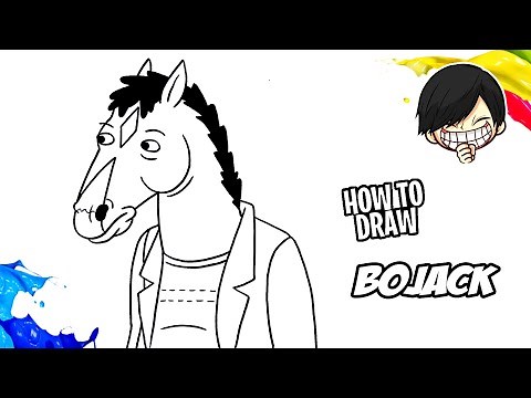 How to draw Bojack Horseman