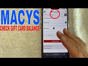 ✅ How To Check Macys Gift Card Balance 🔴