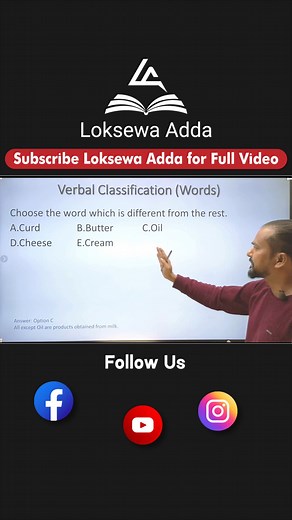 1.1K views · 42 reactions | Verbal Classification IQ tricks Subscribe to Loksewa Adda for full 4K quality videos https://youtube.com/@loksewaadda | Edupalnepal | Facebook