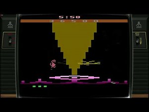 Dragon Defender (Atari 2600) Gameplay | Classic Action Game by Ariola (1984)