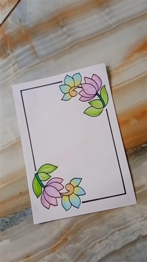 6 beautiful borderdesigns #assignment #borderdesignhandmade #frontpage #shortsfeed #schoolprojects