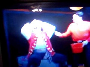 Captain Feathersword crying hysterically