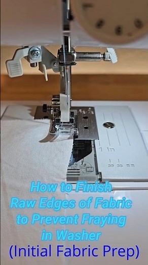Stop Fabric Fraying when Pre-washing!