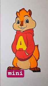 Coloring Alvin the Chipmunk with Markers: Satisfying Cartoon ASMR (Art Comes Alive!)