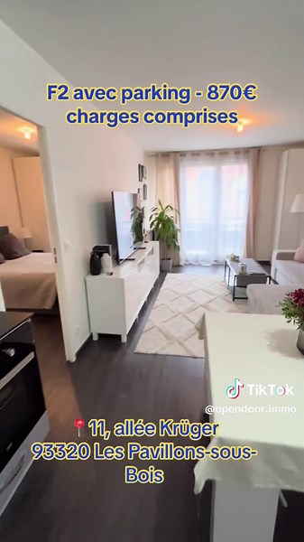 Charmant F2 à louer aux Pavillons-sous-Bois