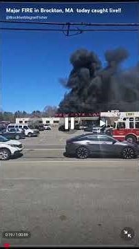 4 Alarm fire in Brockton on 04-11-26 #Brockton #BrocktonFire #firefighter