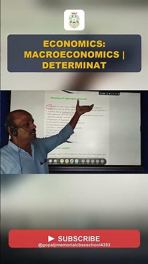 Macroeconomics | Determination of Income and Employment | Class 12 Economics #shorts