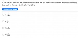 If two distinct numbers are chosen randomly from the first 200 ... | Filo