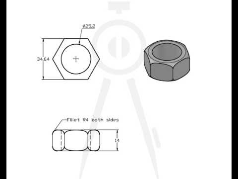 AutoCAD 3D Practice Tutorial | Step-by-Step Design for Beginners - 6 | Nuts