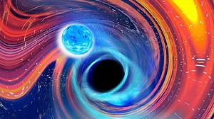 Black hole eats neutron star