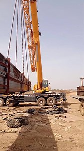 Second bundle load on trailer XCMG weight 4.5 ton radius distance 11 meter capacity 29 ton #ajamjaat #trailer #truckmountedcrane #short | ajam_jaat