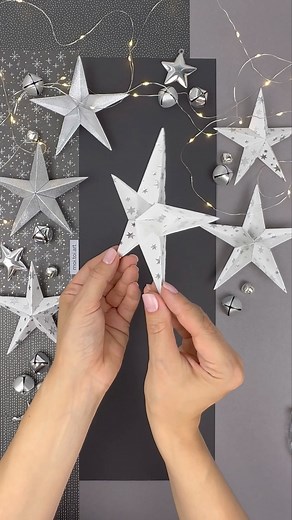 661K views · 6K reactions | How to make a Christmas stars  diy paper stars ✨ #moitoiart #paperdecor #christmastime #paperstars #christmastime #paperart #papercrafting #Paris #kyiv #papercut #christmasdecor #Nürnberg #munich #Strasburg | moi.toi.art | Facebook