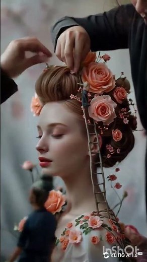 “AI Cute Girl With Magical Flowers ✨ | Beautiful Floral Moments”