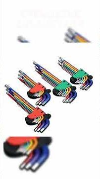 Allen Key Set L Wrench Kit For Allen Screw 9PCS Long Arm Hex Key Set 1.5mm To 10mm Hexagon Spanne...