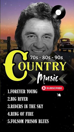 Best Country Songs by Johnny Cash: 70s, 80s, 90s 🤠🎸 #JohnnyCash #ClassicCountry