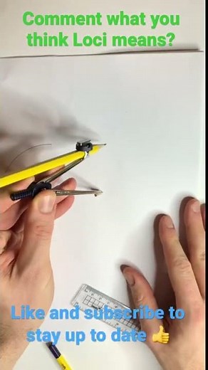 Can you draw loci using a compass? #shorts