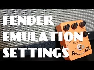 Joyo American Sound - Fender Amp Tone Emulation & OD pedal settings test review