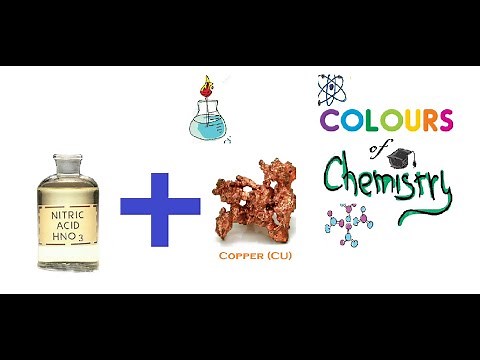 Nitric Acid reaction with Copper (HNO3 + Cu) | Colours of Chemistry