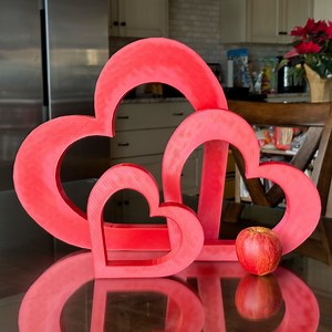 Giant Centerpiece Heart Decor - Valentine's Day Decor - 3D Printed Heart - Etsy